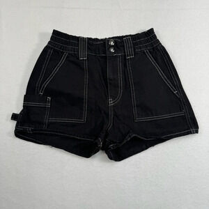 BDG Skate Shorts Womens Size XS High Rise Black Elastic Waist